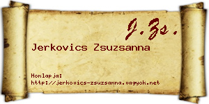 Jerkovics Zsuzsanna névjegykártya